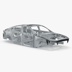 Car Frame Unibody Structure 3D