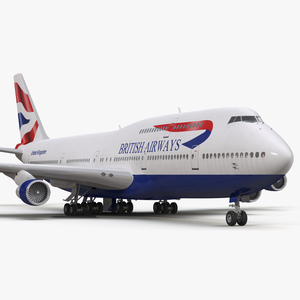 3D model Boeing 747 300 British Airways