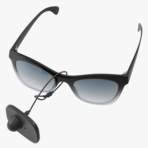 3D model Glasses With Security Tag