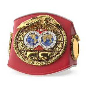 3D IBF Championship Belt Folded whith Fur model