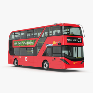 3D Alexander Dennis BYD 500 Electric Bus Rigged for Maya model