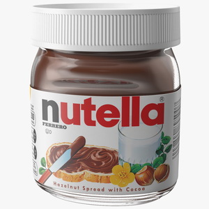 Nutella Chocolate Hazelnut Spread 13 oz 3D model