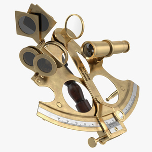 Sextant Navigation Instrument 3D model