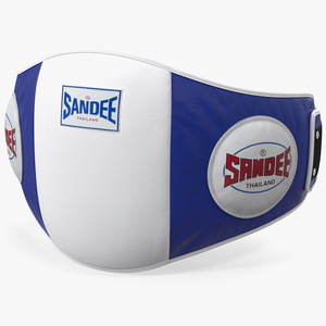 Sandee Velcro Belly Pad White Blue 3D model