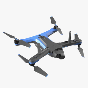 3D model AI Powered Drone Skydio 2 Plus On State Rigged for Maya