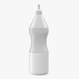 3D Clear Plastic Squeeze Bottle model