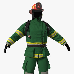 3D Standard Firefighter Turnout Gear model