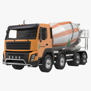 3D Cement Mixer Vehicle Lafarge model