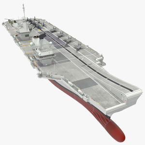 3D HMS Prince of Wales with Military Equipment model