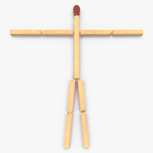 Matchstick Man 3D model