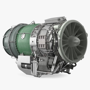 Jet Engine Turbine J85 3D