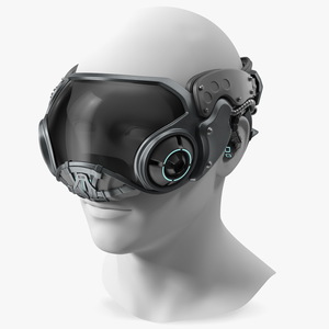 3D model Sci-fi Head Mask New