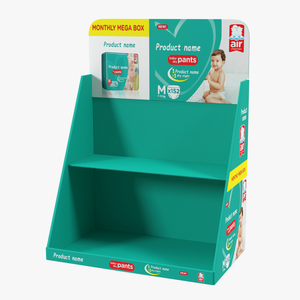 Retail Table Display Stand Pampers 3D model