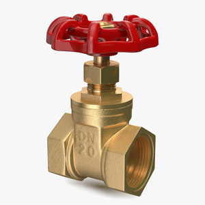 Bronze Gate Valve 3D