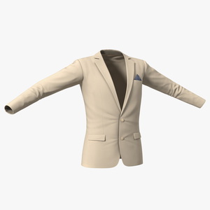 3D Mens Formal Jacket model