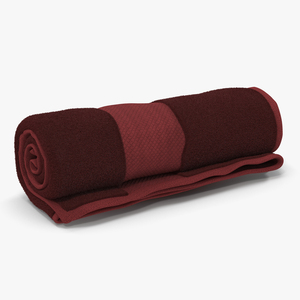 3D Rolled Towel Red