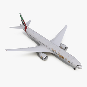 Boeing 777 300ER Emirates Airlines 3D model