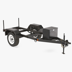 3D Heavy Duty 2 Wheel Trailer