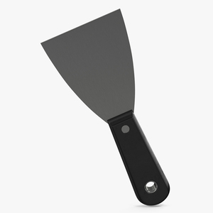 Scraper 3 Inch Black Handle 3D