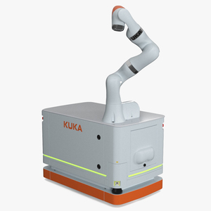 3D Mobile Robot KUKA KMR Iiwa Rigged model