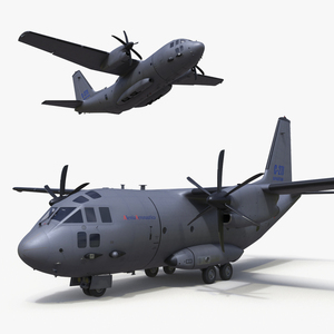 Alenia C-27J Spartan Grey Rigged 3D