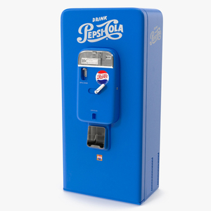 3D Pepsi Vintage American Vending Machine model