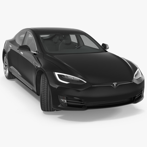 3D Tesla Model S P100D 2017 Rigged