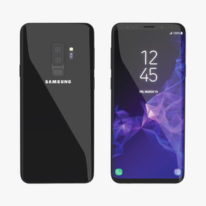 Samsung Galaxy S9 Plus Midnight Black 3D