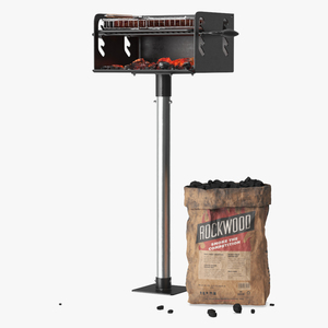 3D Charcoal Grill with Charcoal Bag Rockwood Filled model