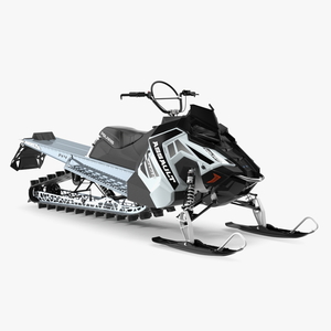 Polaris Snowmobile Black 3D model