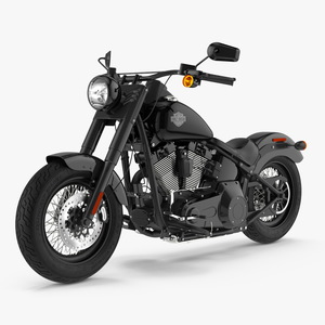 Cruiser Motorcycle Harley Davidson Softail Slim 3D