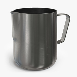 Milk Jug Stainless Steel 3D model