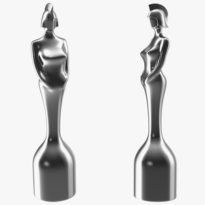 BRIT Award Trophy Glossy 3D model