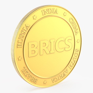 3D model BRICS Coin Gold