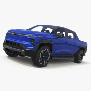 2024 Chevrolet Silverado EV RST Blue Simplified 3D