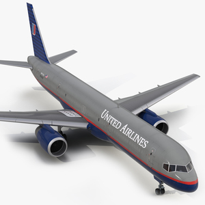 3D Boeing 757 200F United Airlines