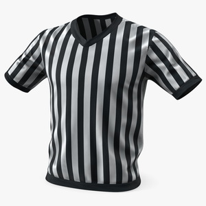 3D Striped Sports Referee Shirt model