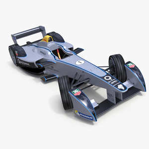 Formula E Gen2 Race Car Rigged for Maya 3D model