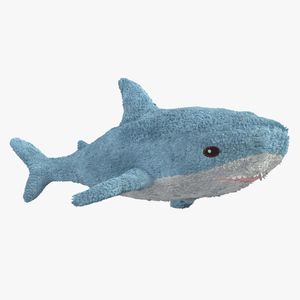 IKEA Shark Soft Toy Small Fur 3D model