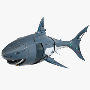 Shark Robot Rigged for Cinema 4D 3D