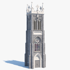 3D model Old Brick Tower