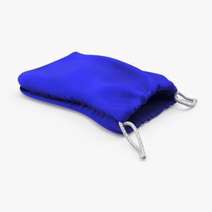 3D Blue Cloth Pouch