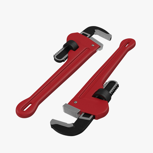 Pipe Wrench 10 inch 3D model