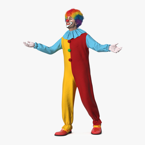 3D Clown Suit Rigged Fur