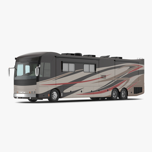 3D American Recreation Vehicle RV Simple Interior 2 model