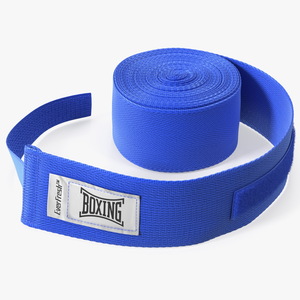 3D model Boxing Hand Wrap Blue Fur