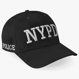 NYPD Police Baseball Cap 3D model