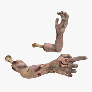 3D Horror Zombie Arms model