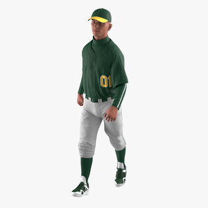 Baseball Player Rigged Generic 2 3D