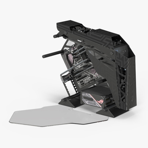 Gaming PC Off State Open 3D model